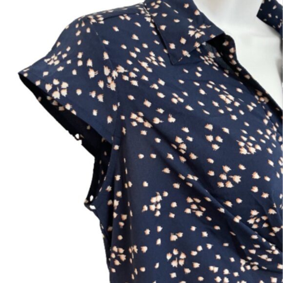 Motherhood Maternity Small Multicolor Short Sleeve V Neck Knee Length Dress - Picture 6 of 12